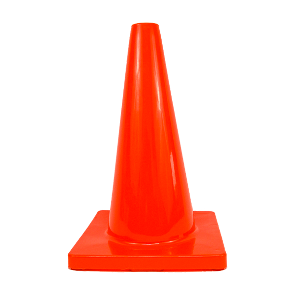 Cono de Seguridad Naranja de PVC Premium 45 cm