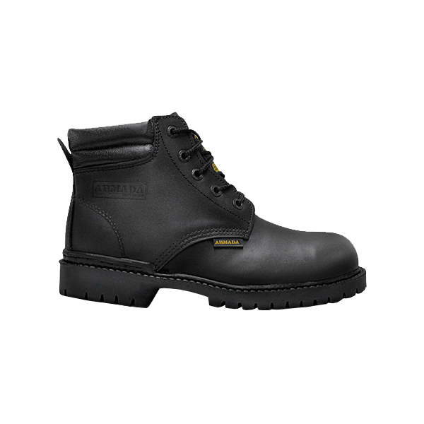 Zapato Borceguí Armada 101 Negro con Casco de Acero