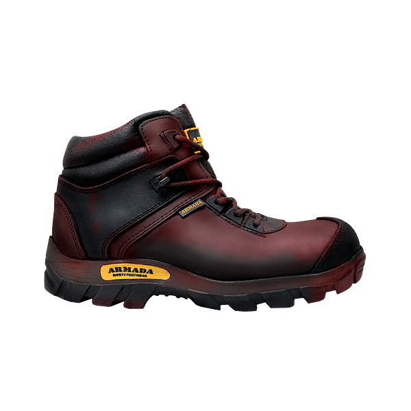 Zapato Borceguí Armada 107 Café con Casco Poliamida (par) - Bravo Safety
